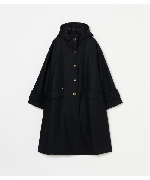 HUMBIE HOOD LONG SL MB（ステンカラーコート）｜Mackintosh