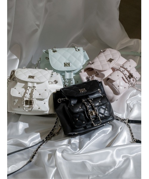 キルティングビジューミニリュック（バックパック/リュック）｜Darich