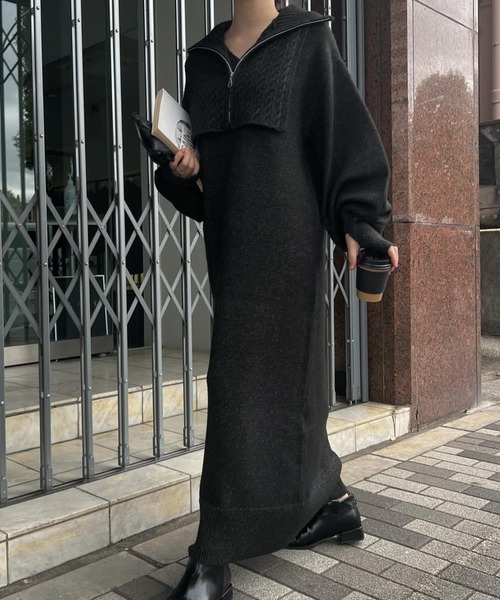 WILLFULLY（ウィルフリー）の「zip cable vest & volume sleeve