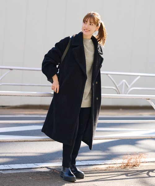 FRAMeWORK（フレームワーク）の「WOOLブレンドボアコート（ブルゾン