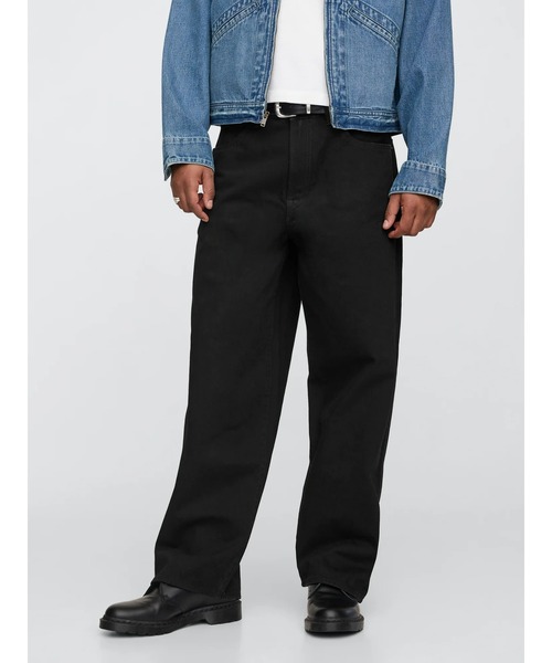 セール】スーパーバギーデニム ブラック（デニムパンツ）｜GAP