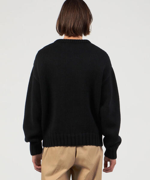 caban（キャバン）の「CABaN ウール リーフハンドクルーネックプル