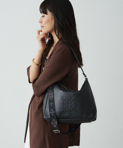 エンボスモノグラム2WAYショルダーバッグ（ショルダーバッグ）｜russet