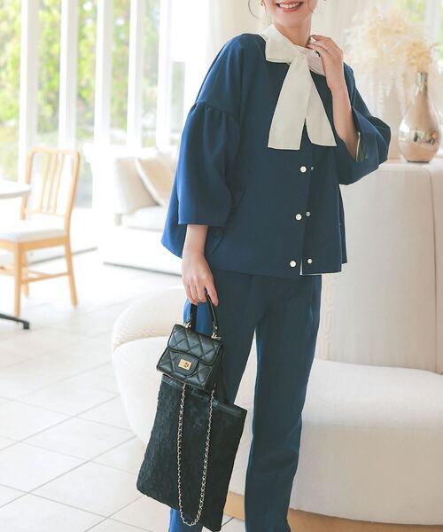 セール】[ セレモニー ] 選べるサイズ フリルジャケット3点スーツ