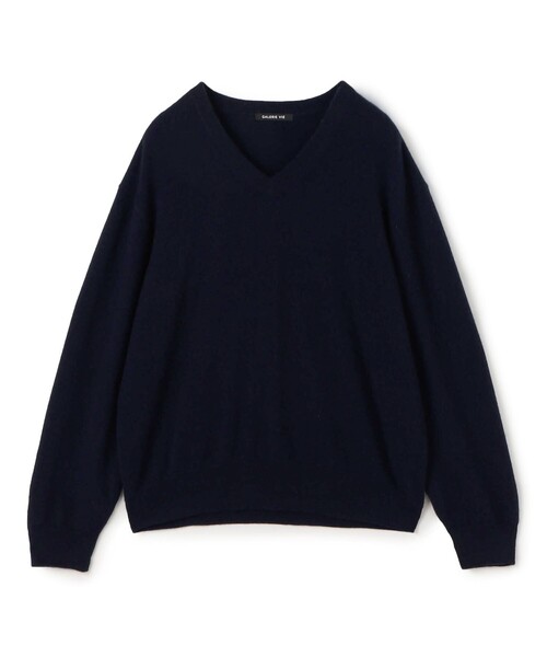 セール】スコットランドカシミヤ Vネックプルオーバー（ニット