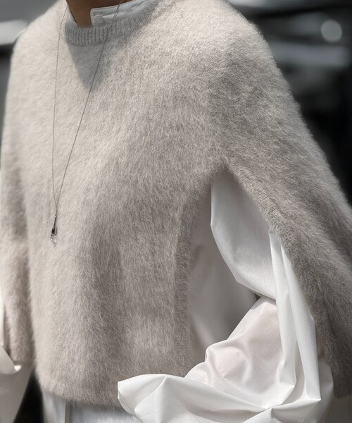 セール】ファーニットポンチョ（ニット/セーター）｜BEARDSLEY