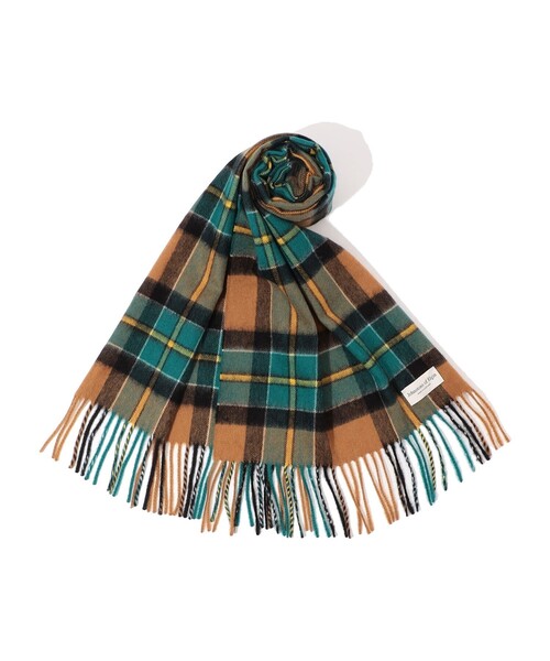 Johnstons of Elgin カシミヤ タータンチェックマフラー（マフラー