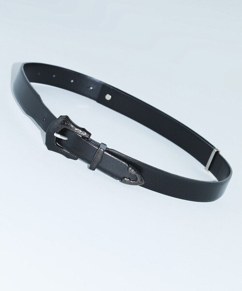 TOGA PULLA レザーナイロンテープベルト 黒/ブラック TOGA PULLAレザー