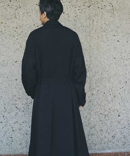 セール】T/W KERSEY BALMACAAN COAT（ステンカラーコート）｜LIDNM