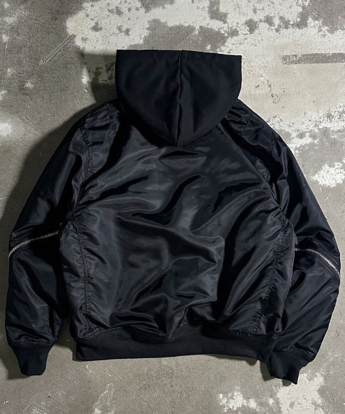 A'GEM/9 × .kom 『A'GEM/9/エージェムナイン』フード着脱MA-1フライト