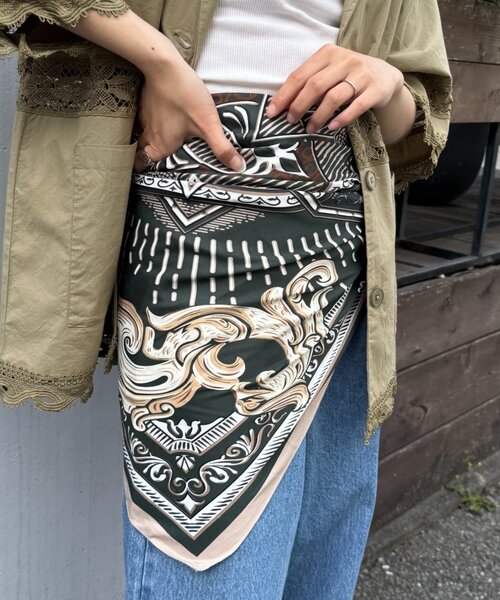 セール】:【新色追加】【lil】アソートデザインスカーフ（バンダナ