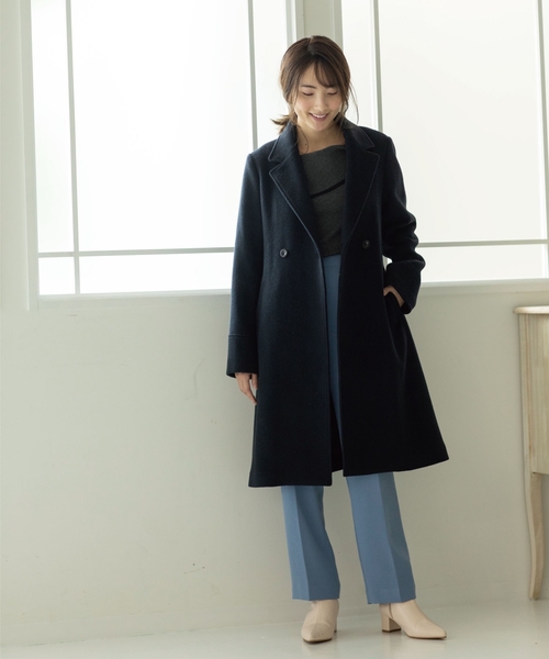 index（インデックス）の「◇カシミヤ混ダブルチェスターコート【WEB