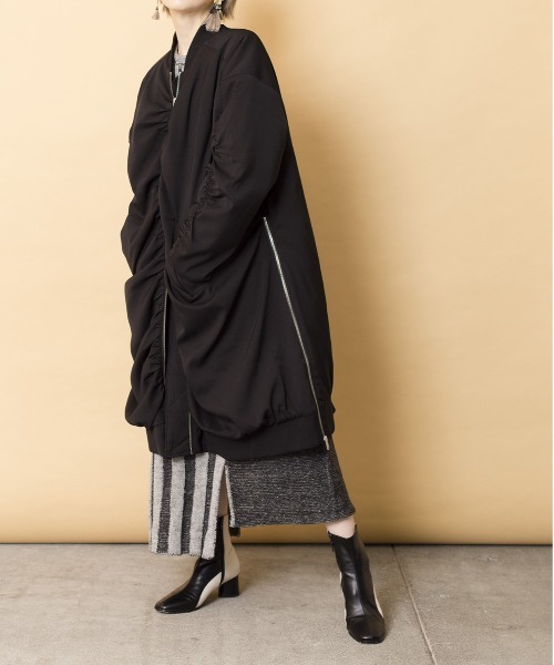 OSMOSIS（オズモーシス）の「エコダウン サイドZIPギャザーロング