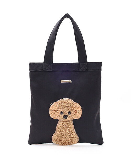ブラックキャディバッグ JUMBO犬刺繍 ブラックキャディバッグ JUMBO犬