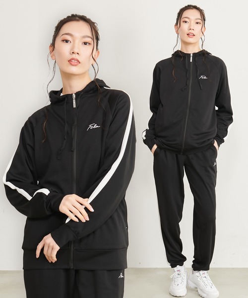 セール】【別注】FILA/フィラ ワンポイント 筆記体 刺繍 ライン入り