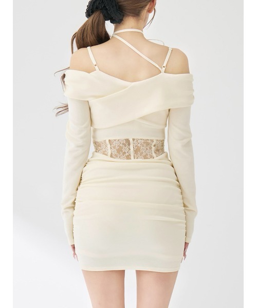 コルセットレースカットミニワンピース（ワンピース）｜Darich