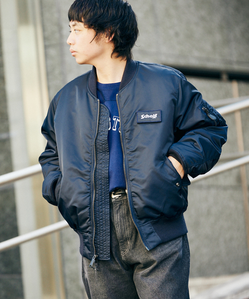schott（ショット）の「【Schott / ショット】別注 NYLON MA-1（MA-1