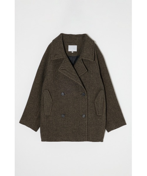 セール】DOUBLE BREASTED MID コート（ピーコート）｜MOUSSY（マウジー