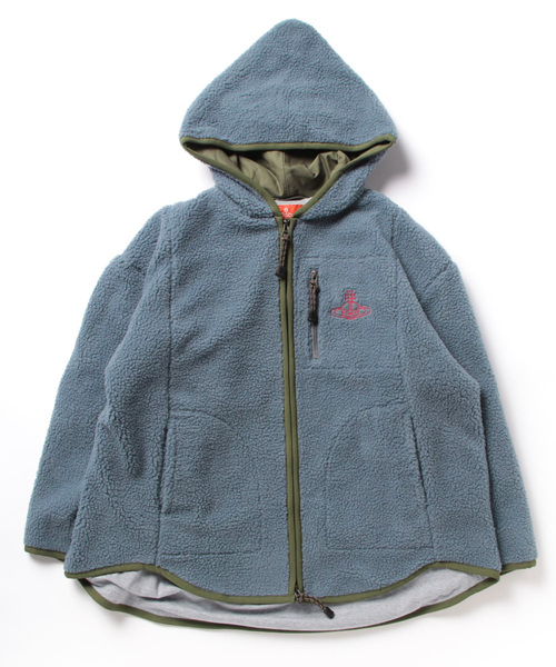 セール】ﾘｻｲｸﾙﾎﾟﾘｴｽﾃﾙﾎﾞｱｼﾞｯﾌﾟﾌｰﾃﾞｨｰ（ダウンジャケット/コート