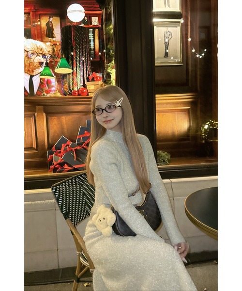 セール】Twinkle Shaggy Knit Top & Mermaid Skirt（ワンピース