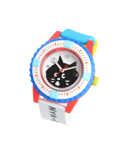 にゃー（ニャー）の「にゃー×Q&Q SmileSolar 腕時計（アナログ腕時計