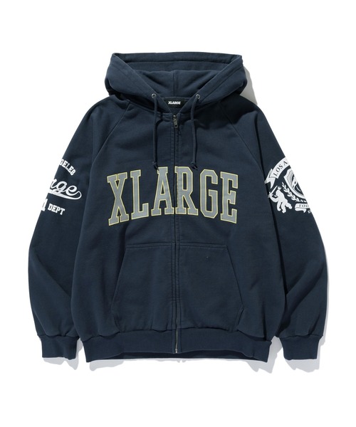 RAGLAN ZIP UP HOODED SWEATSHIRT（パーカー）｜XLARGE（エクストラ
