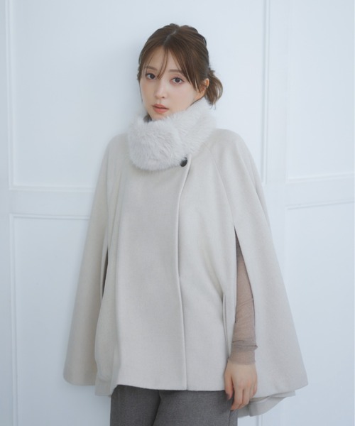スナイデル] ショートケープコート SNIDEL｜ショートケープコート