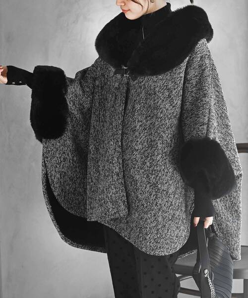 0560 Paula Lishman ポンチョ ビーバーファー 0560 Paula Lishman