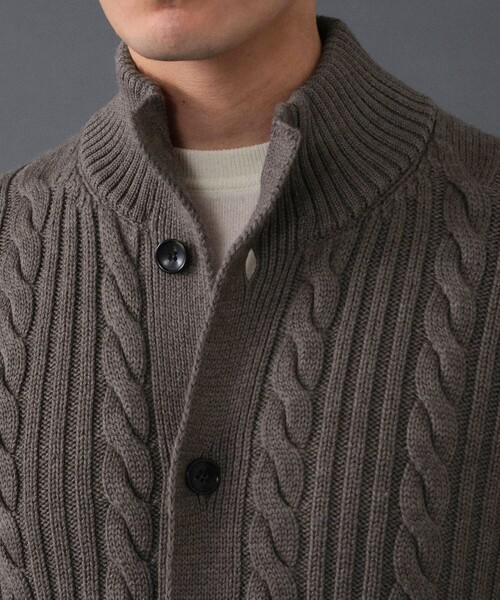 BAFY（バフィー）の「BAFY / 別注 ウール ケーブル スタンドカラー