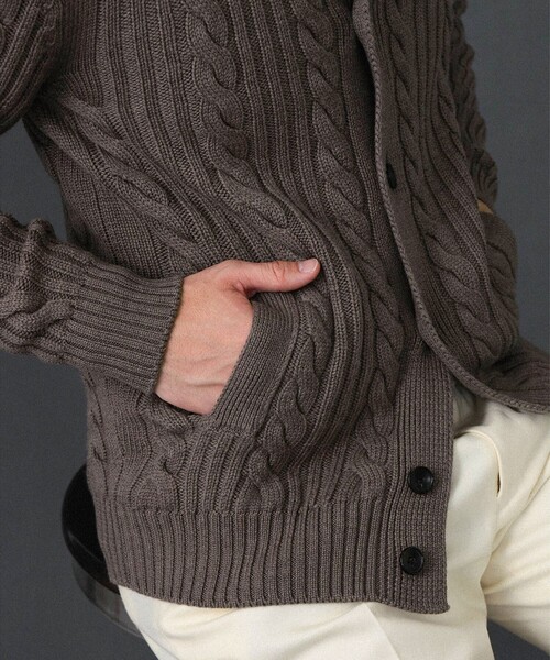 BAFY（バフィー）の「BAFY / 別注 ウール ケーブル スタンドカラー