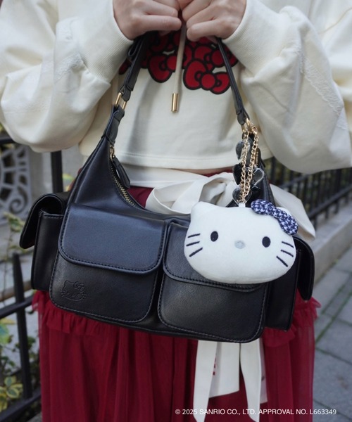 セール】【HELLO KITTY】ハローキティコラボ リボンショルダーバッグ