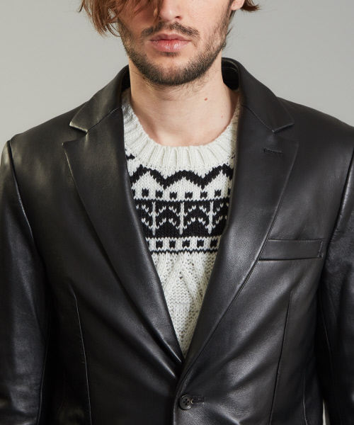 レザーチェスターコート（チェスターコート）｜5351 POUR LES HOMMES