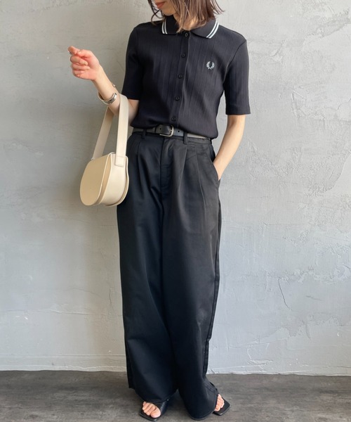 FRED PERRY/フレッドペリー] 別注 ツインティップライン リブ