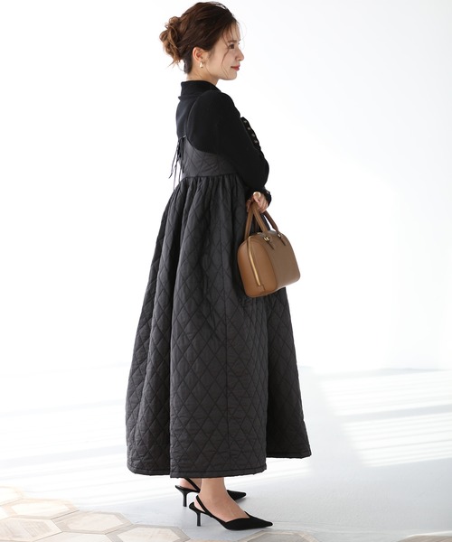 セール】ライトキルティングフレアワンピース【ZOZO限定アイテム