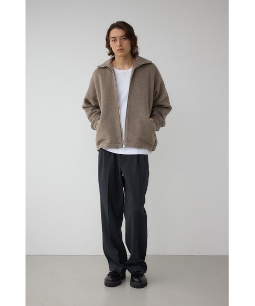 セール】起毛スタンドカラージップアップブルゾン（ブルゾン）｜AZUL