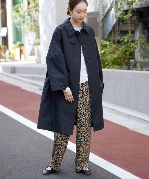 ネイビーのみWEB限定》ドルマンスリーブコート（ステンカラーコート