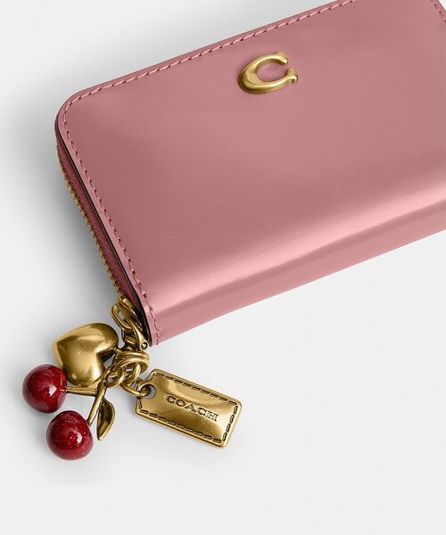 エッセンシャル スモール ジップ アラウンド カード ケース・チャーム