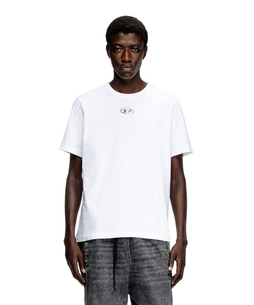 メンズ Tシャツ ロゴ オーバルD（Tシャツ/カットソー）｜DIESEL