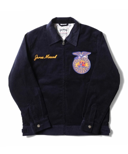 セール】HOUSTON ヒューストン CORDUROY EMBROIDERY FFA JACKET