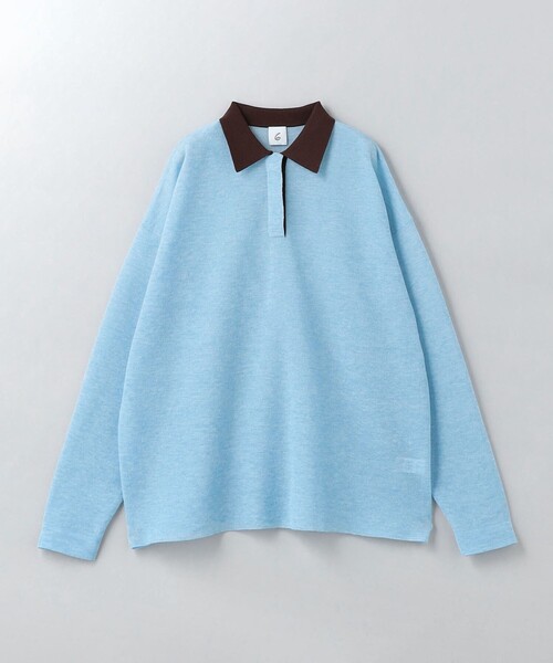 6（ロク）の「＜6(ROKU)＞シアージャカード ポロニット（ニット