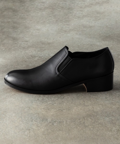 PADRONE パドローネ / BL SIDE GORE SHOES / サイドゴアスリッポン
