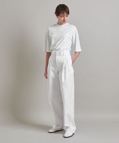 LOEFF（ロエフ）の「＜LOEFF＞ コットンツイル 2タックパンツ②