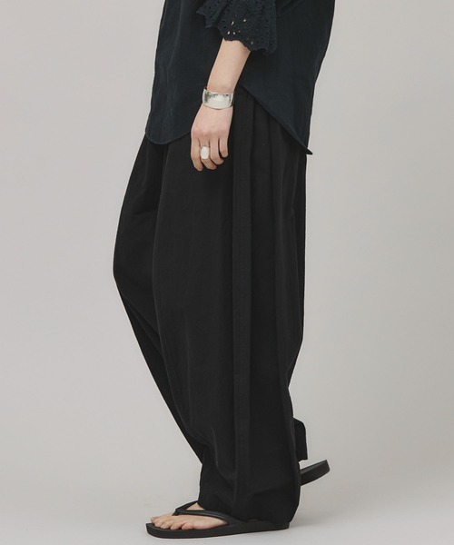 Curensology(カレンソロジー)/コットンリネンドロストパンツ（その他