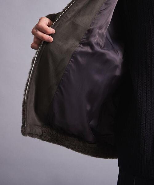 MONKEY TIME（モンキータイム）の「＜monkey time＞ FAUX FUR ZIP BLSN