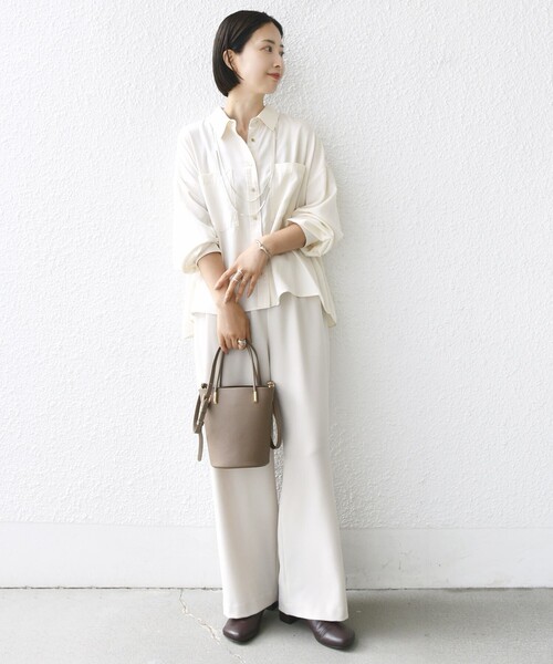 セール】【WEB限定】ショルダー 付 バケツ型 トート バッグ