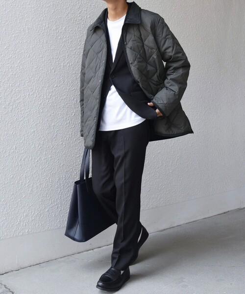 SHIPS any別注】TAION:〈手洗い可能〉ダイヤキルト ダウン ハーフ