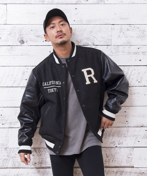 Re:room（リルーム）の「Rロゴビッグスタジアムジャンパー（スタジャン