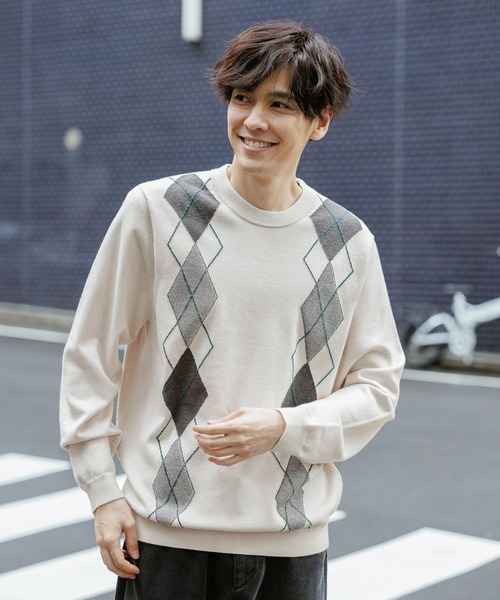 新品・未使用】ラウドマウス チェッカーボードセーター 定価14,300円