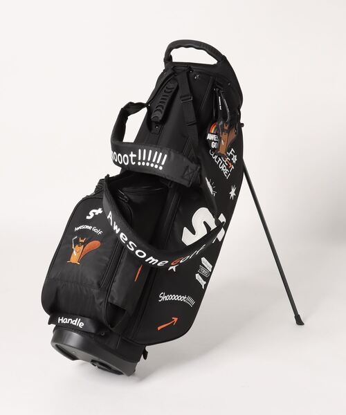 Nike Golf キャディバッグ ゴルフバッグ ブラック/オレンジ ナイキの