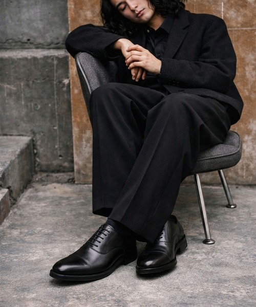 WEB限定 レザー 内羽根 ストレートチップ ドレスシューズ / Midland